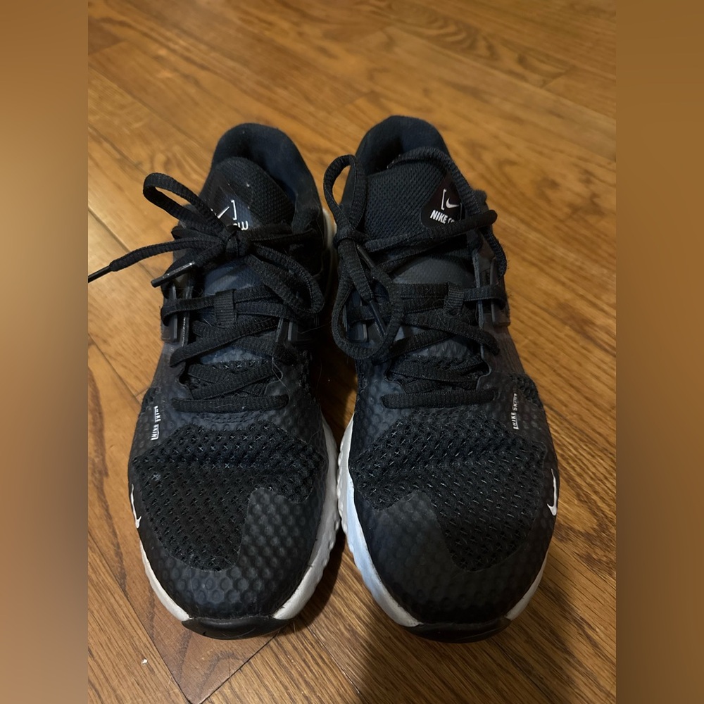 Nike Black and White Running Shoes